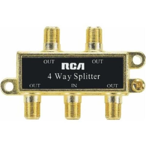 Audiovox Audiovox VH49R RCA 4-Way Coax Splitter Gold VH49R - main